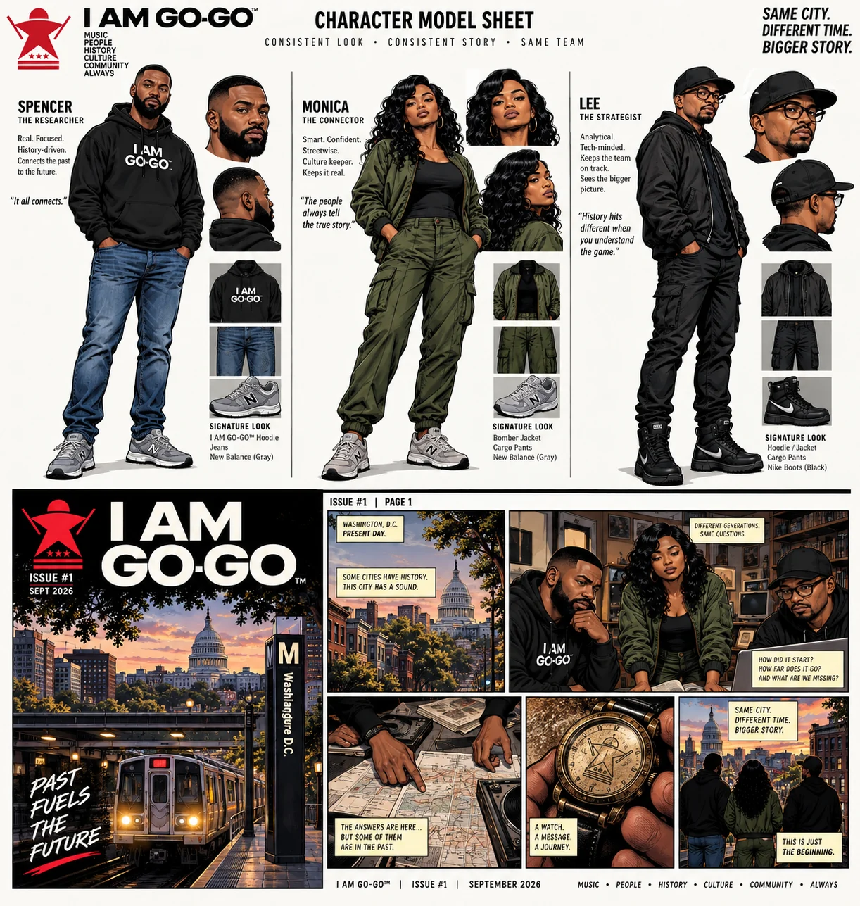 Approved I AM GO-GO character model sheet