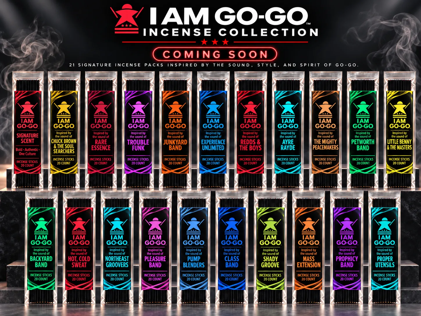 I AM GO-GO™ Incense Collection Coming Soon showcase